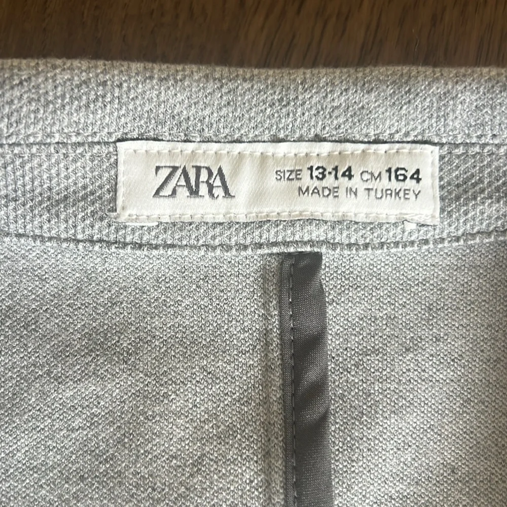 Zara Women's Heather Grey 1 Button Blazer 13-14